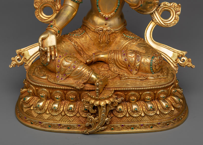 Mother Green Tara Statue | The Rescuer from Eight Perils