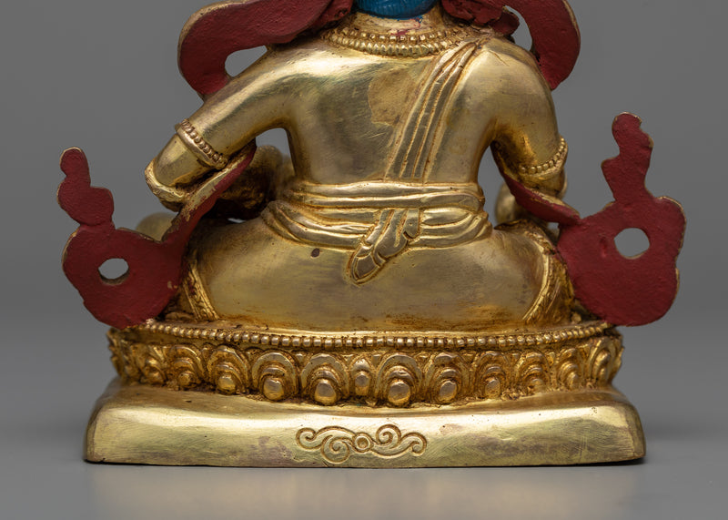 Dzambala Statue | Abundance in Gilded Glory