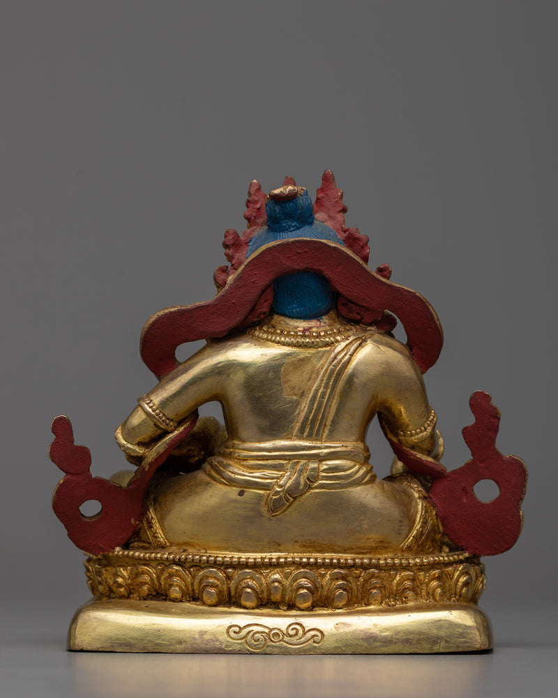 Dzambala Statue | Abundance in Gilded Glory