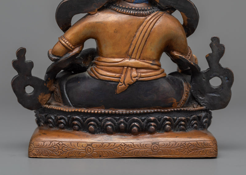 Oxidized Elegance: Zambala Sculpture | The Keeper of Abundance