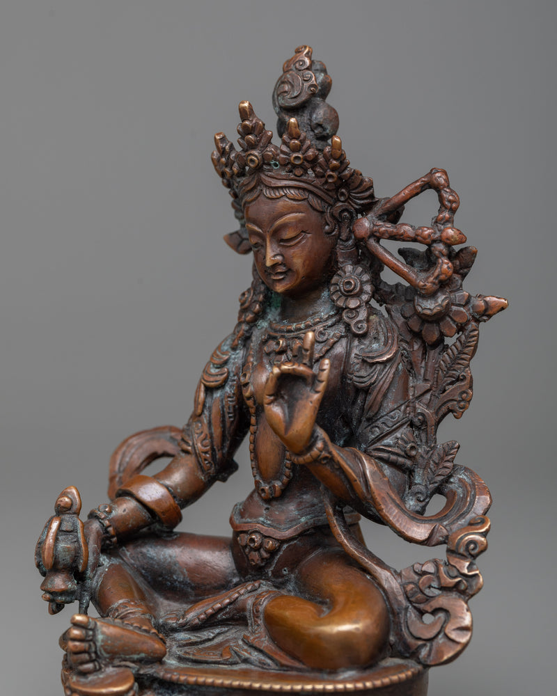 Red Tara Statue | The Radiant Savior of All