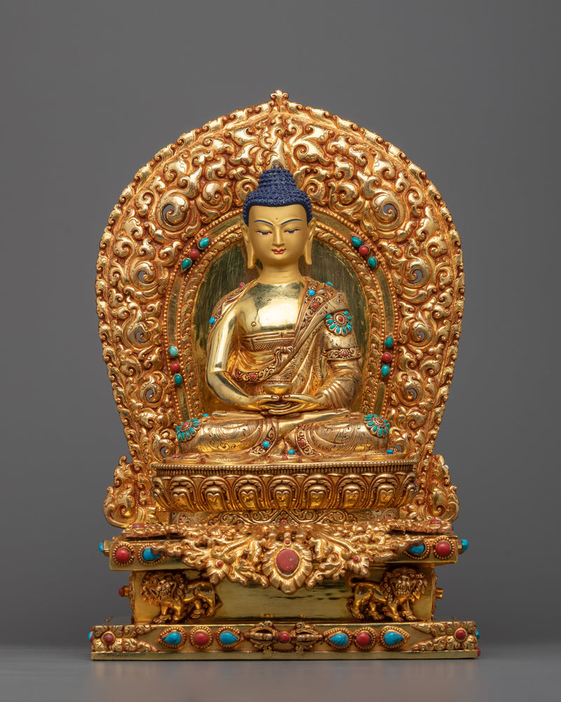 Buddha Statue Set, Trio of Enlightenment: Shakyamuni, Amitabha, and Medicine Buddha