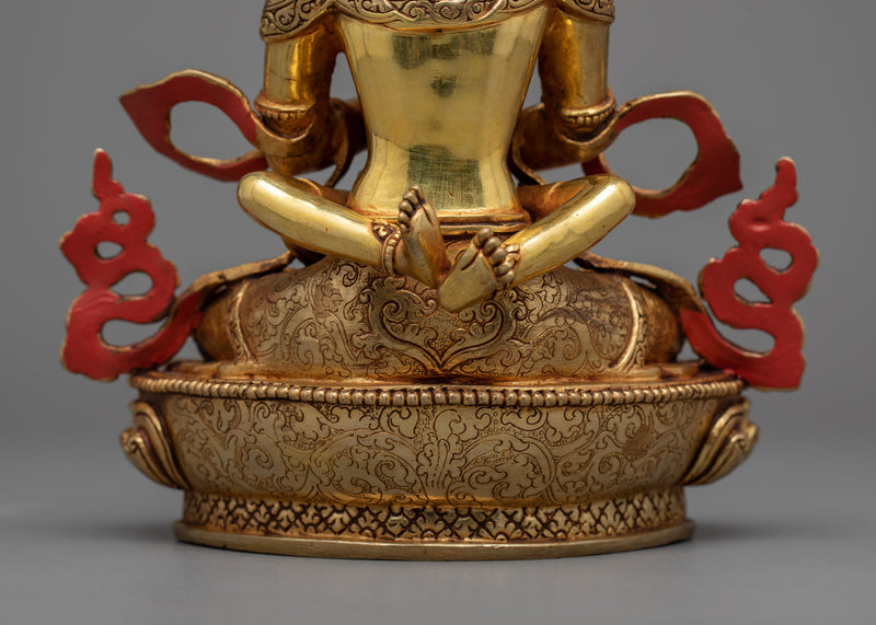 Vajradhara with Consort Sculpture | The Supreme Buddha of Vajrayana