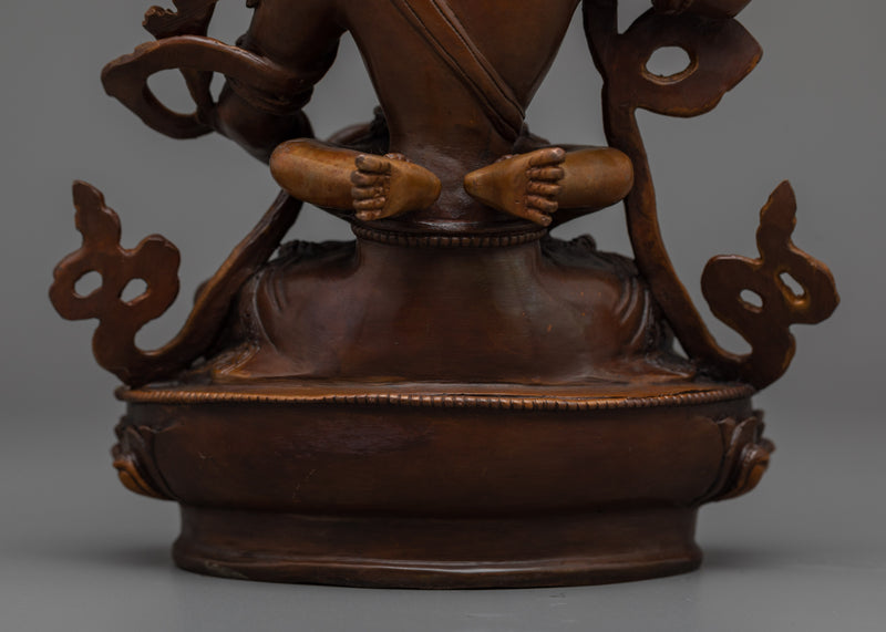 Manjushri with Consort Sculpture | A Symbol of Wisdom and Clarity