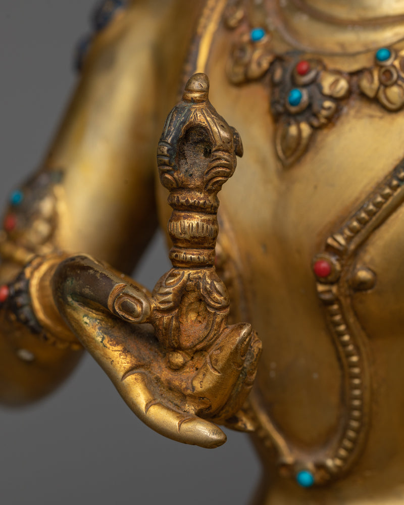 Antique Vajrasattva Statue | Timeless Essence with Vintage Buddhist Sculpture