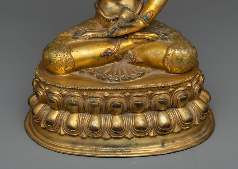 Antique Vajrasattva Statue | Timeless Essence with Vintage Buddhist Sculpture