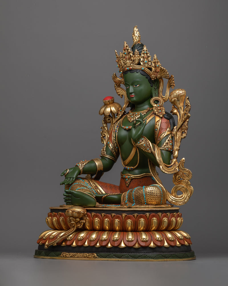 green-tara-art-for-shrine-decor