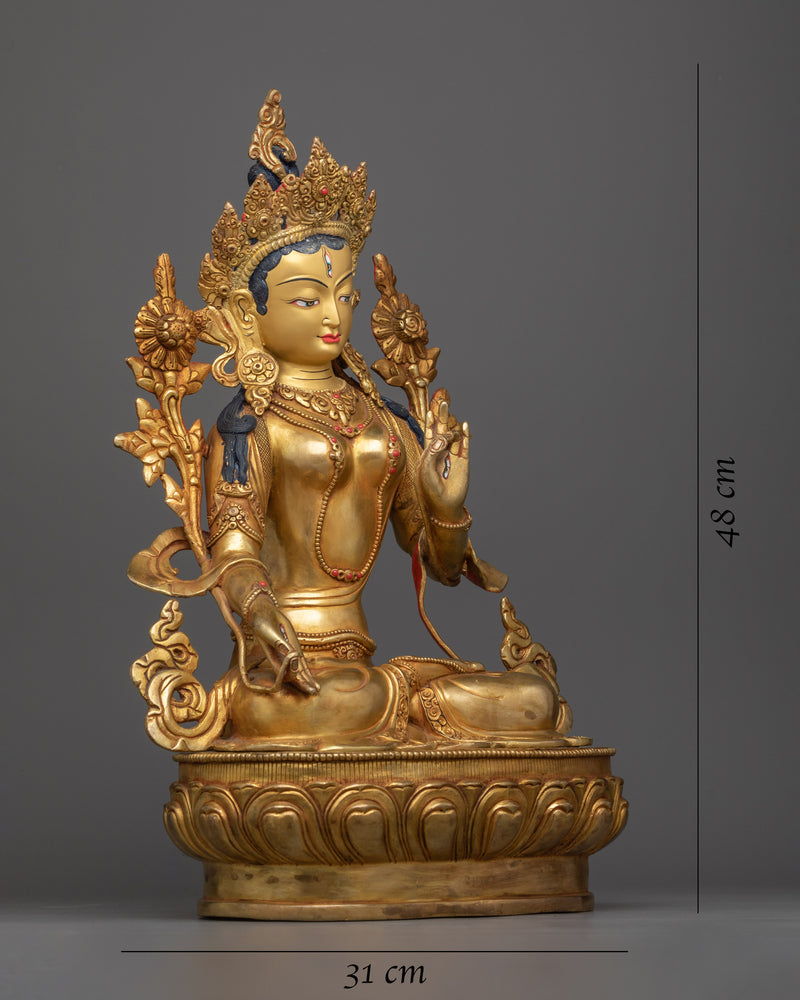 White Tara Sculpture