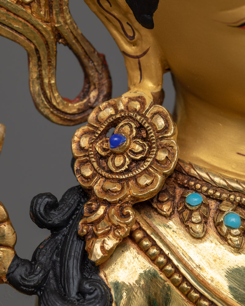 Green Tara Statue From Nepal | Compassionate Saviouress