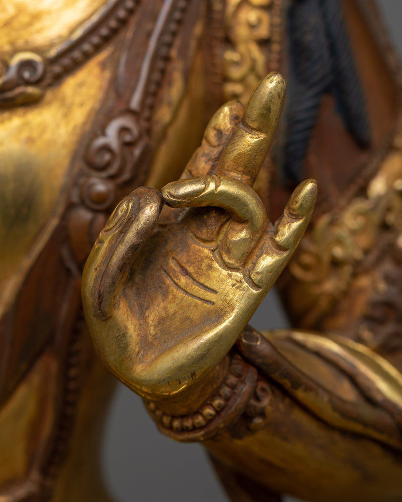 Arapacana Manjushri Sculpture | Wisdom's Luminous Beacon