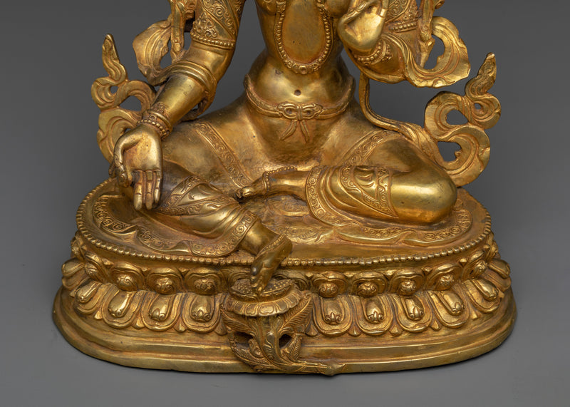 Buddhist Green Tara Statue | The Embodiment of Enlightened Action & Compassion