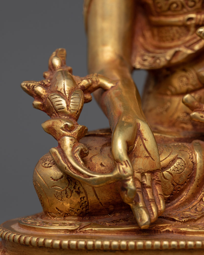 Medicine Buddha Statues Collection | Spiritual 24K Gold Gilded Sculpture