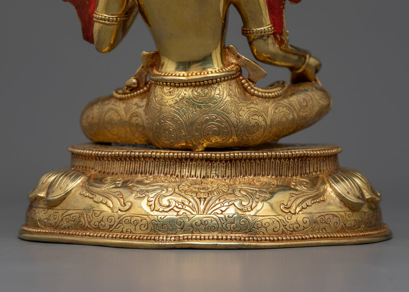 Green Tara Golden Statue | The Enlightened Savior