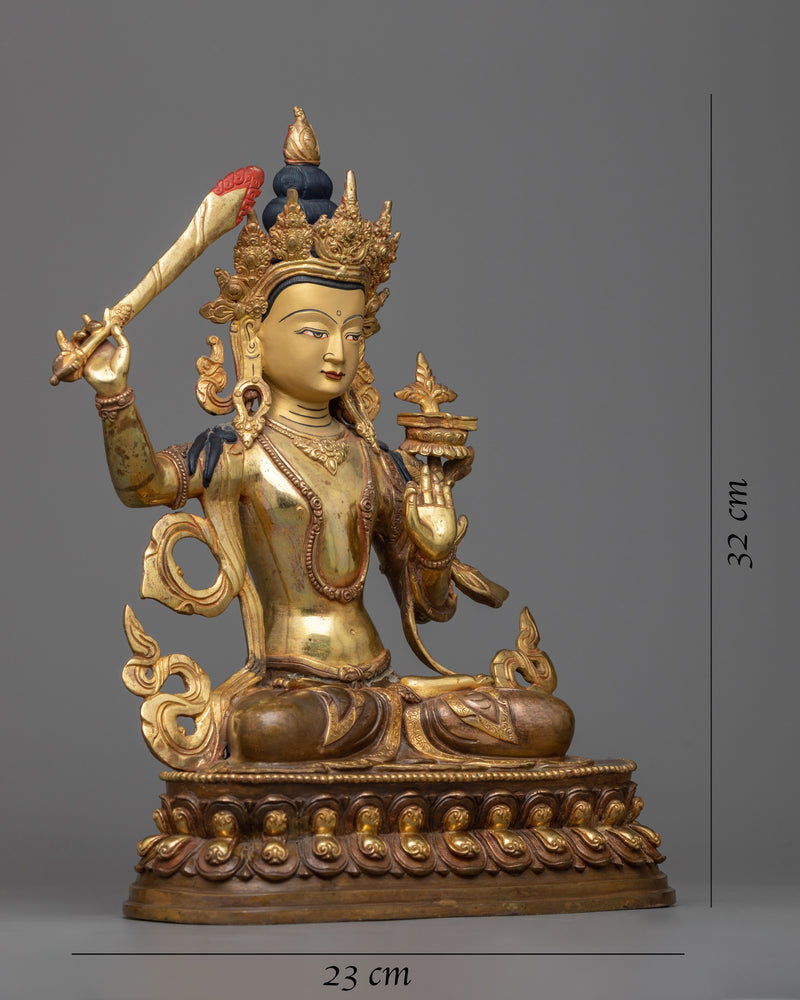 manjushri-bodhisattva-of-wisdom-sculpture