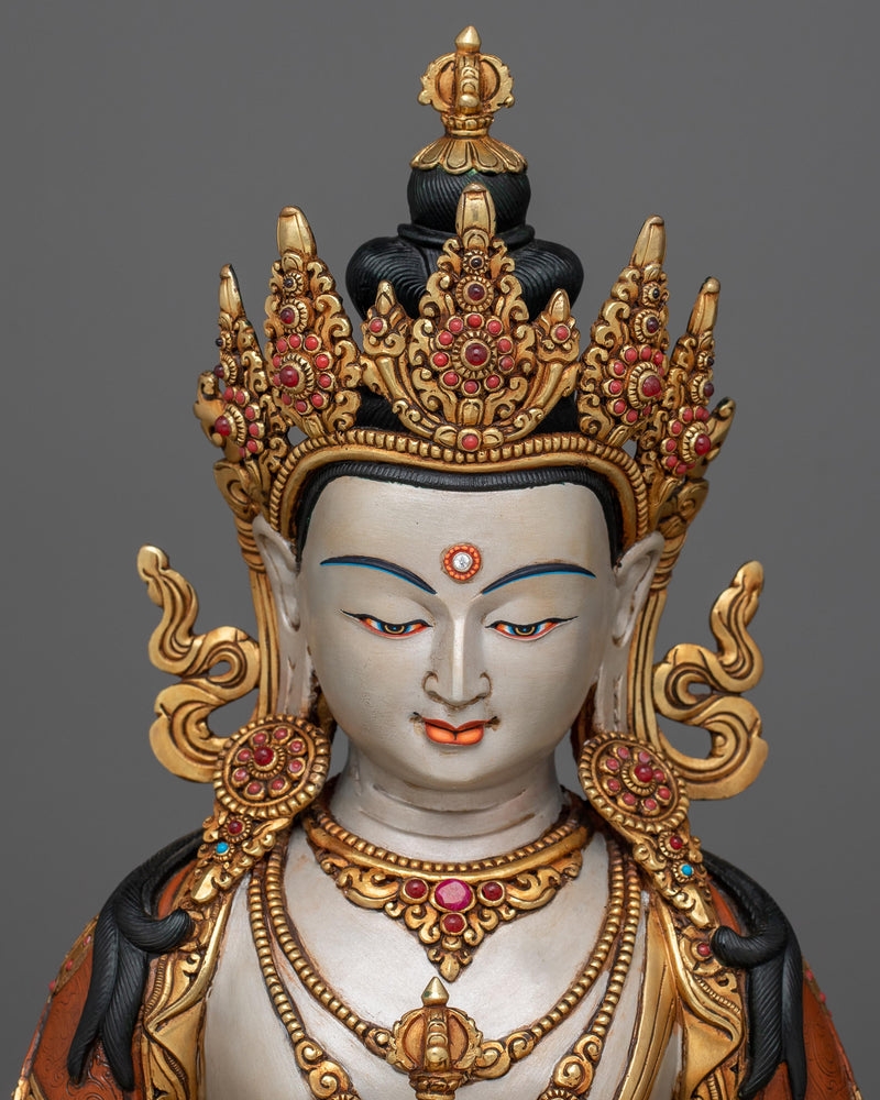 vajrasatva-painted sculpture