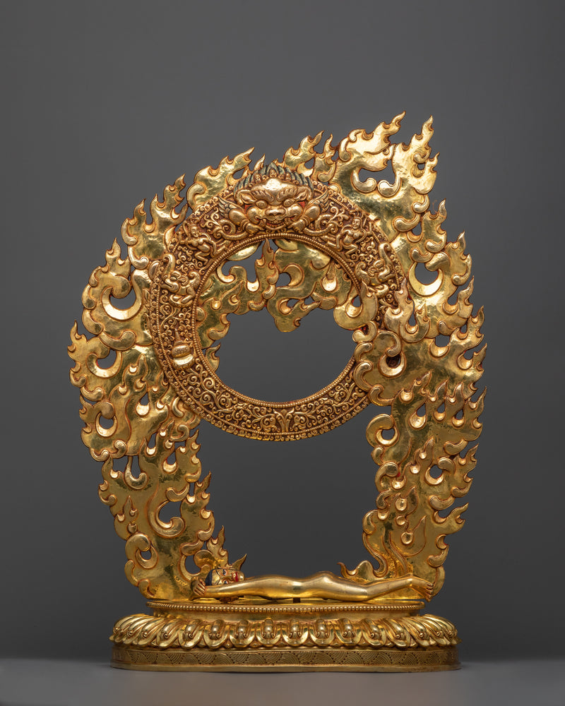 Mahakala of Sakya Tradition | Sakya Mahakala 24K Gold Gilded Statue