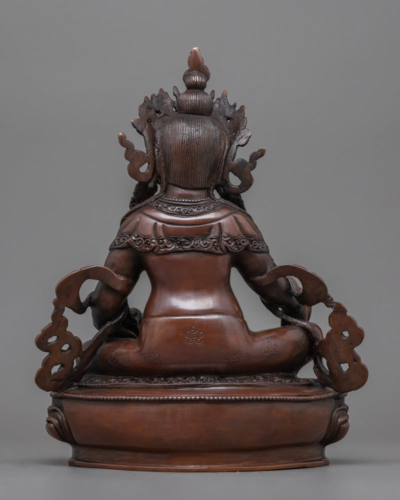 Jambhala, God of Wealth Statue | Oxidized Copper Sculpture