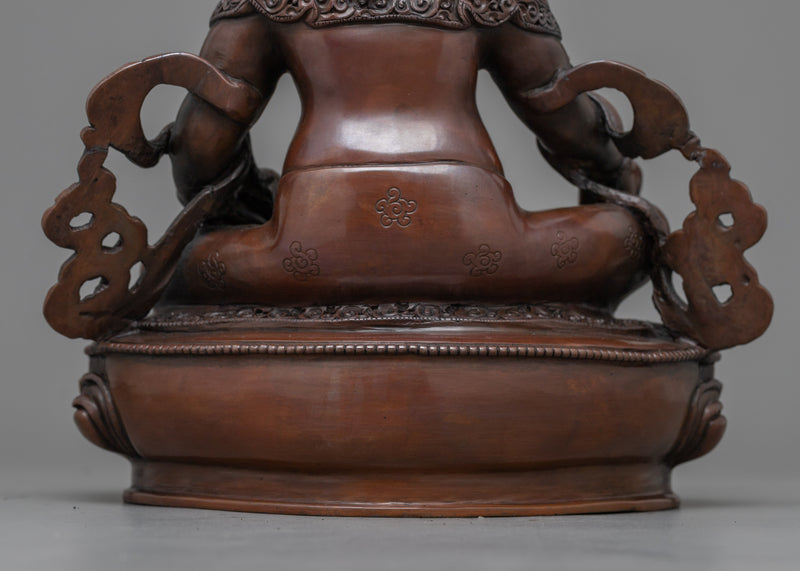 Jambhala, God of Wealth Statue | Oxidized Copper Sculpture