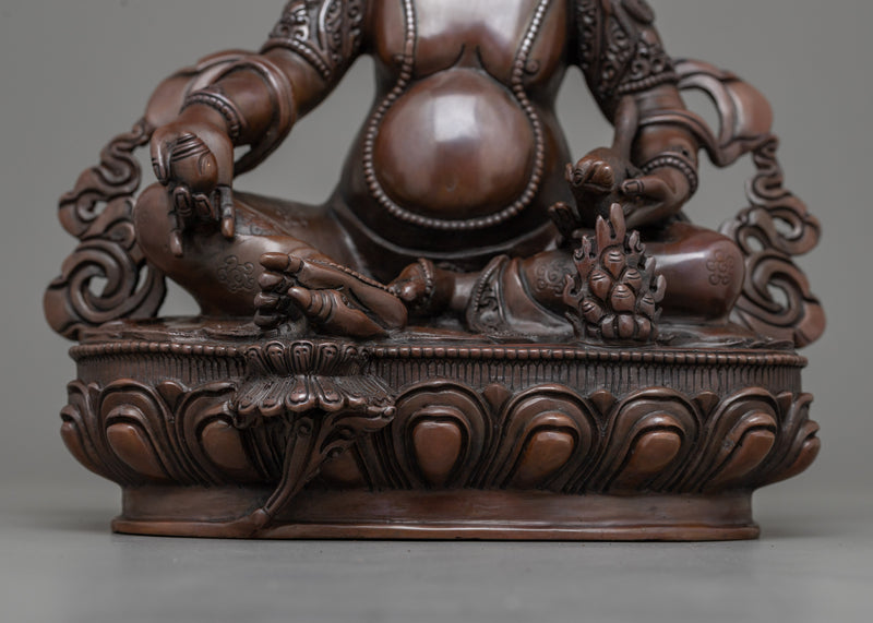 Jambhala, God of Wealth Statue | Oxidized Copper Sculpture