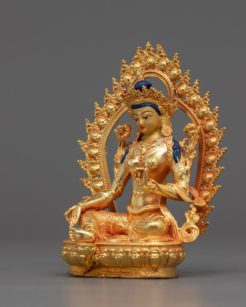 tiny-green-tara-statue