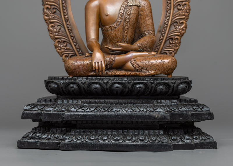 Kadampa Shakyamuni Buddha Sculpture | Beautiful Nepalese Artwork