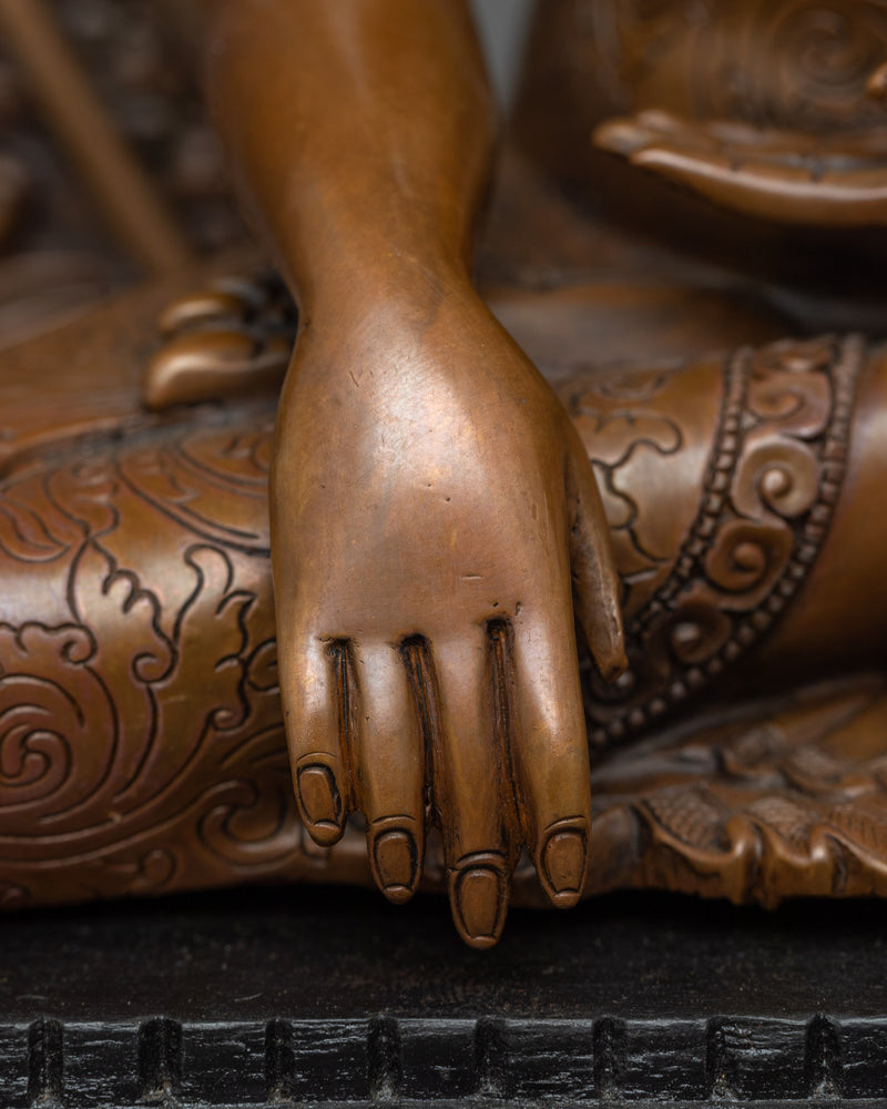 Kadampa Shakyamuni Buddha Sculpture | Beautiful Nepalese Artwork