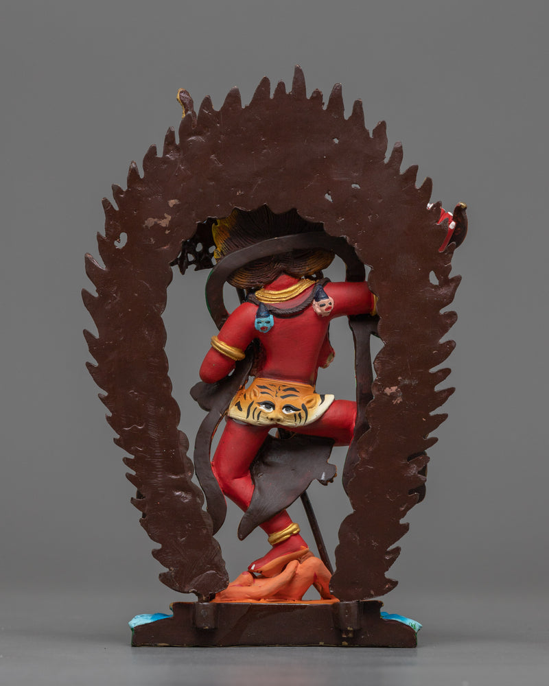 Vajravarahi Sacred Dance Statue | Small Painted Sculpture