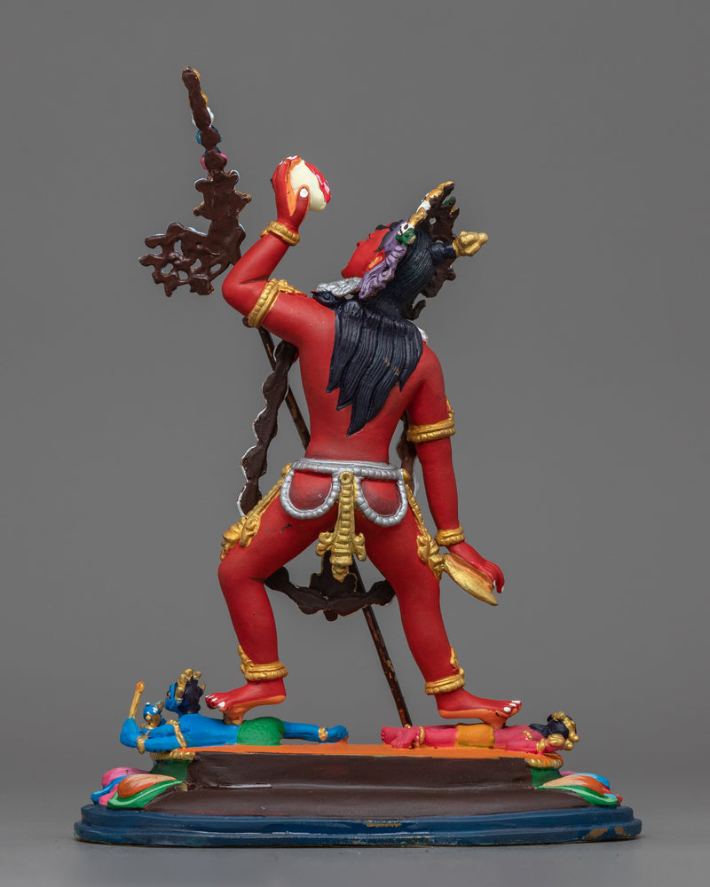 Naro Dakini Majestic Statue | Red Color Painted Sculpture