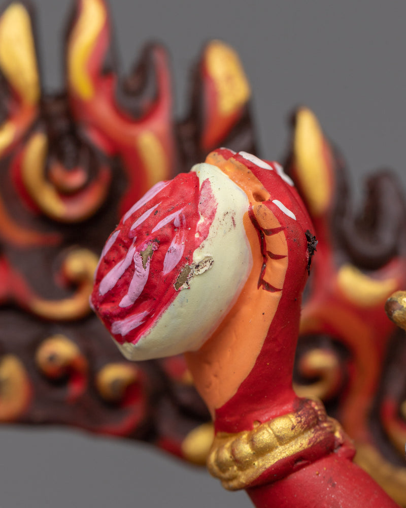 Naro Dakini Majestic Statue | Red Color Painted Sculpture