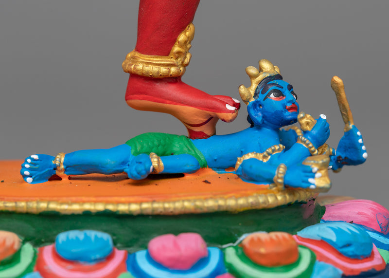 Naro Dakini Majestic Statue | Red Color Painted Sculpture