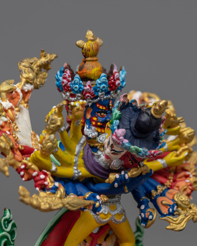 Compact Chakrasamvara Statue | Embrace Tantric Symbolism