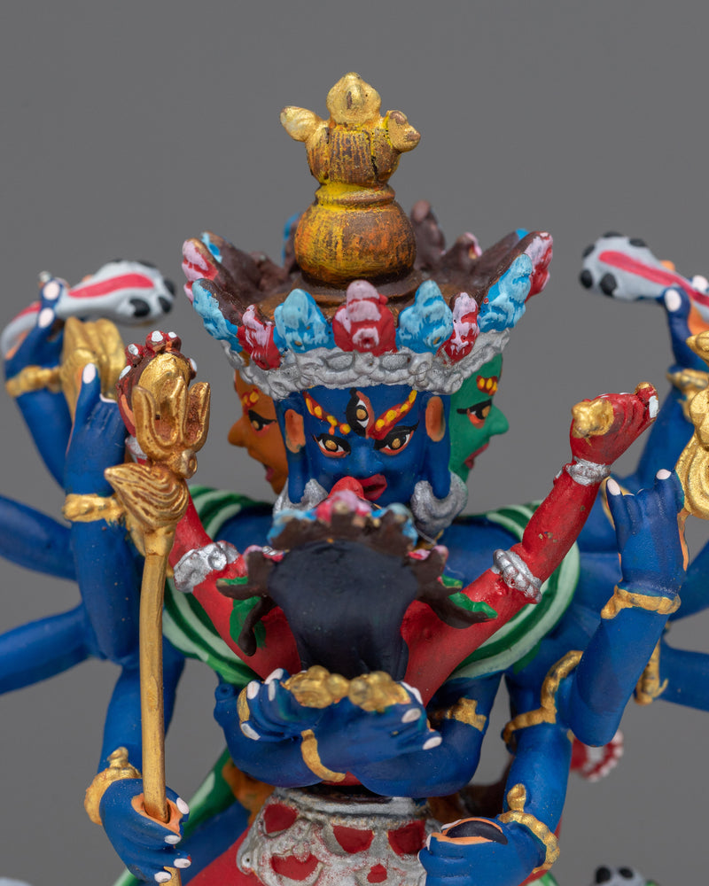 Miniature Kalachakra Statue | Embrace Timeless Wisdom