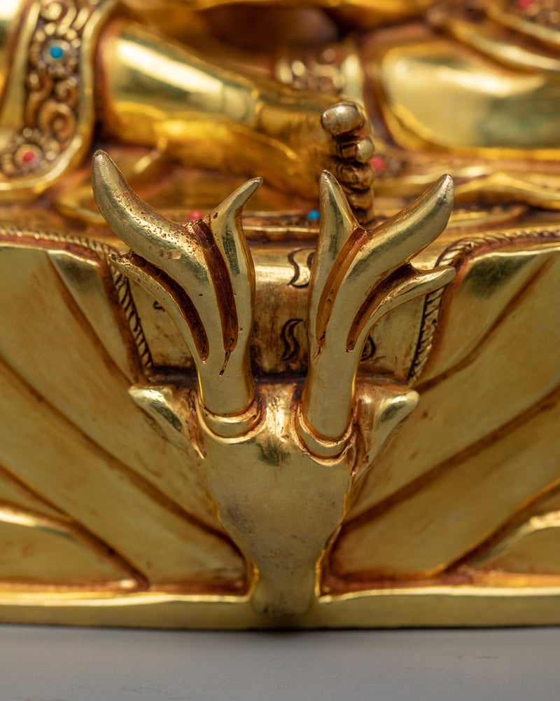 Milarep - The Yogi Sage Figurine | Himalayan 24k Gold Gilded Art