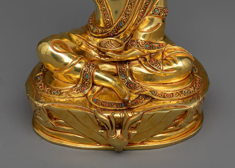 Milarep - The Yogi Sage Figurine | Himalayan 24k Gold Gilded Art