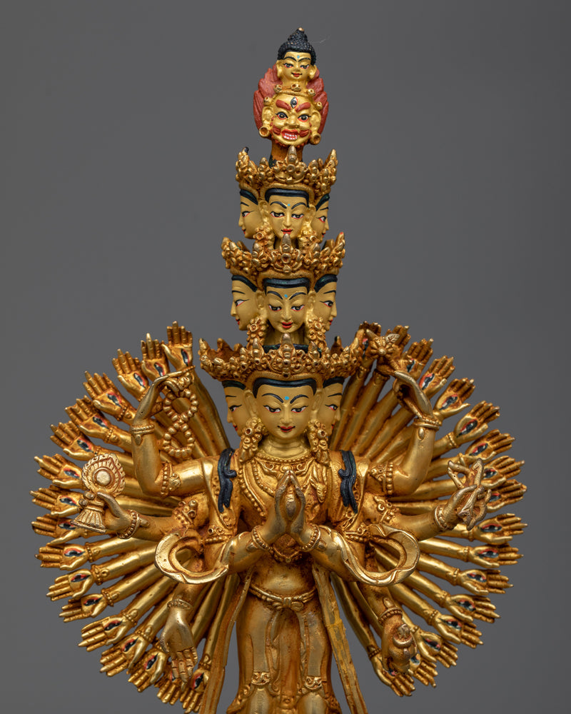 1000 Arm Buddha "Avalokiteshvara" | Himalayan Traditional Art