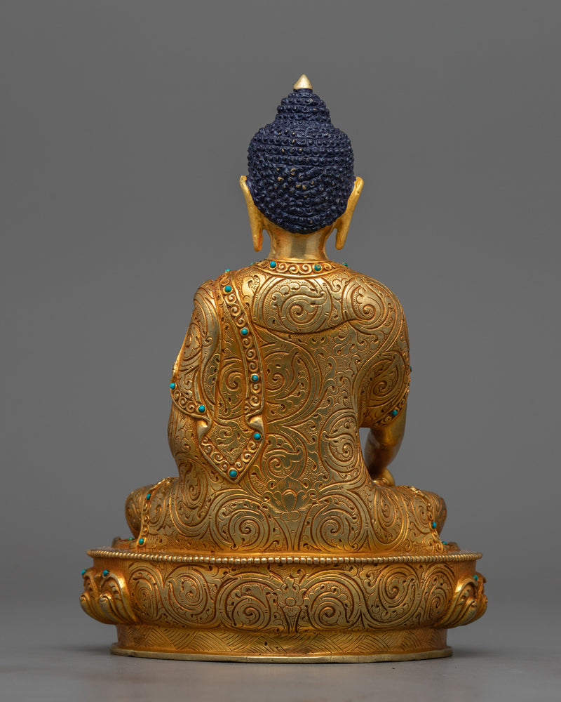 Bodhisattva Shakyamuni Statue | 24K Gold Gilded Artwork