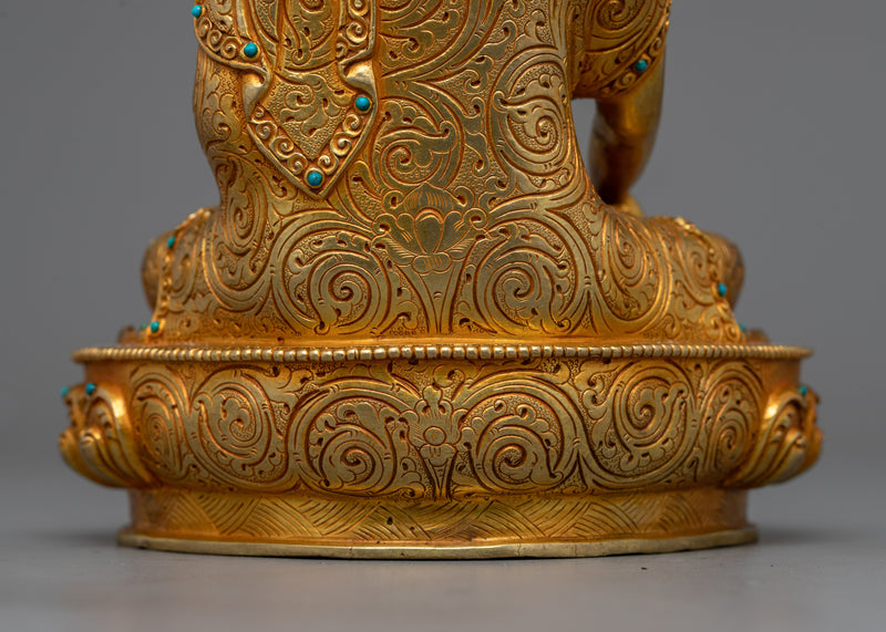 Bodhisattva Shakyamuni Statue | 24K Gold Gilded Artwork