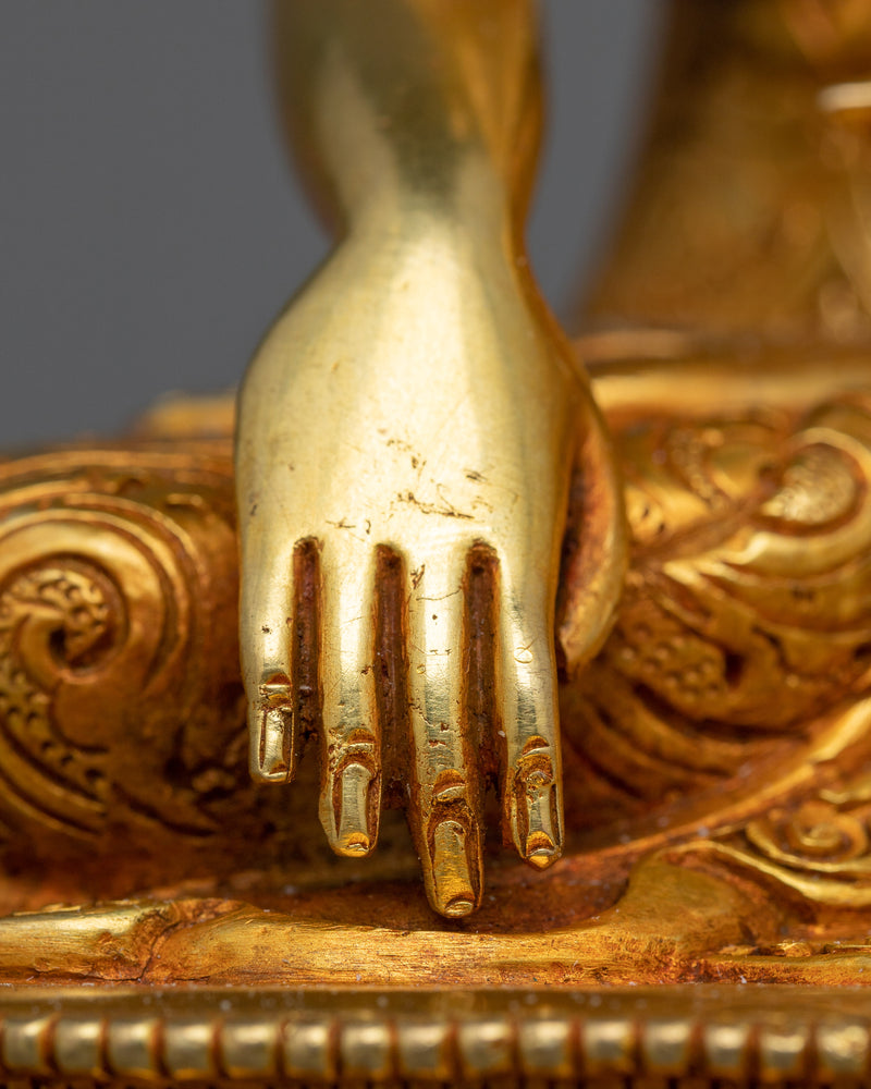 Bodhisattva Shakyamuni Statue | 24K Gold Gilded Artwork