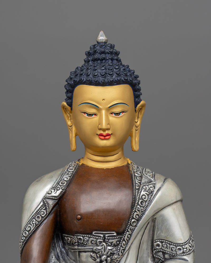 The Medicine Buddha Artwork | Nepalese Handmade Copper Sculpture