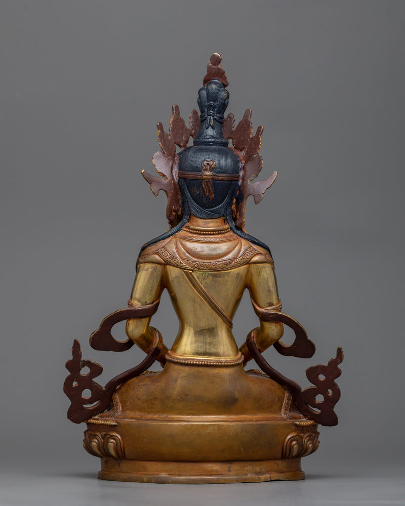 Buddha of Long Life Amitayus Statue | Traditional Artwork