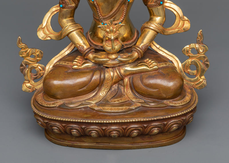 Buddha of Long Life Amitayus Statue | Traditional Artwork