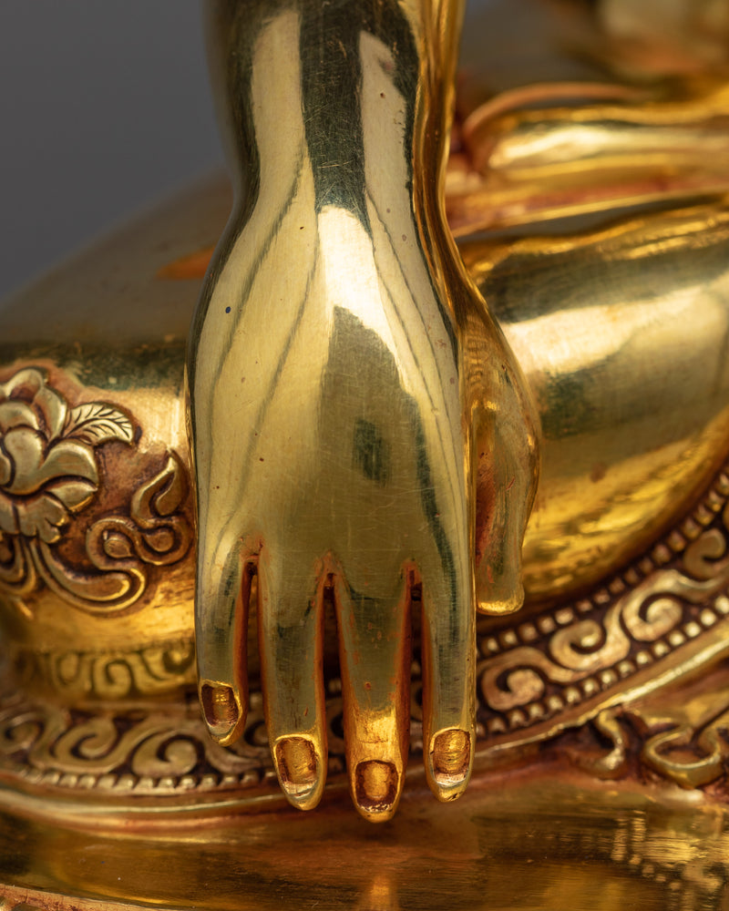 Trio Buddha Set Statue | Exquisite Golden Triad