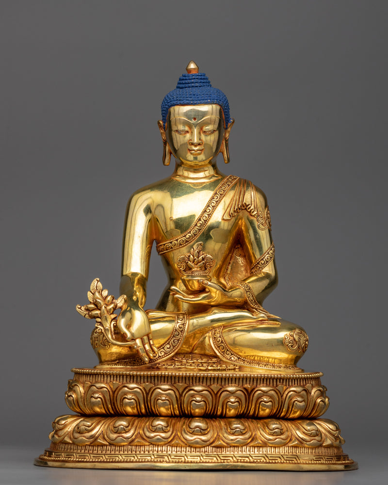 Trio Buddha Set Statue | Exquisite Golden Triad