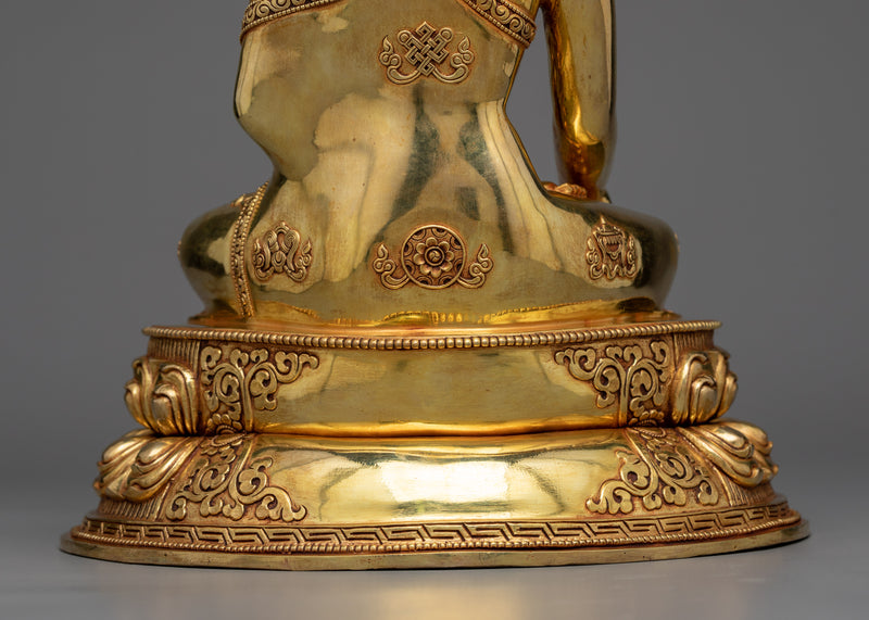 Trio Buddha Set Statue | Exquisite Golden Triad