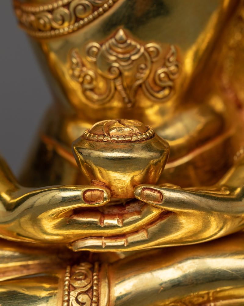 Buddha Amida Statue | Radiant Golden Sculpture