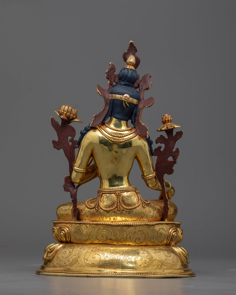 The Buddhist Goddess Statue, Green Tara | Himalayan Traditional Sculpture