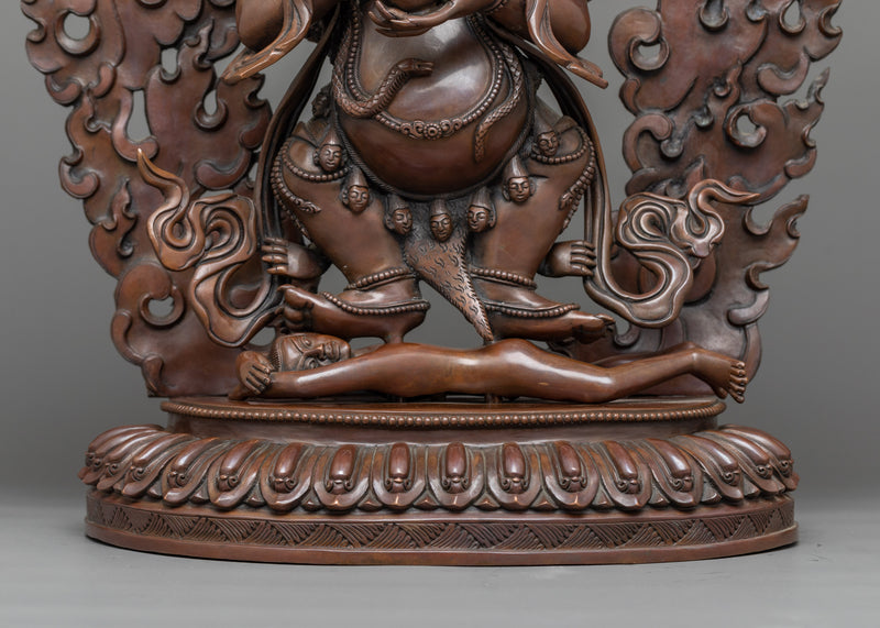 Shakyapa Mahakala Sculpture | The Protector's Grand Statue