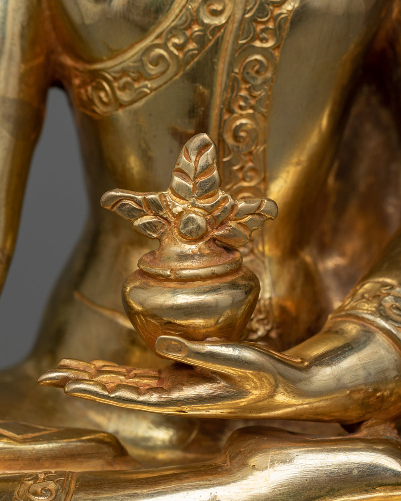 Buddha Sculpture Triad | Shakyamuni, Amitabha, and Medicine Buddha Set