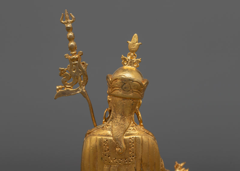 Tiny Guru Rinpoche Statue | 24K Gold Electroplated Elegance