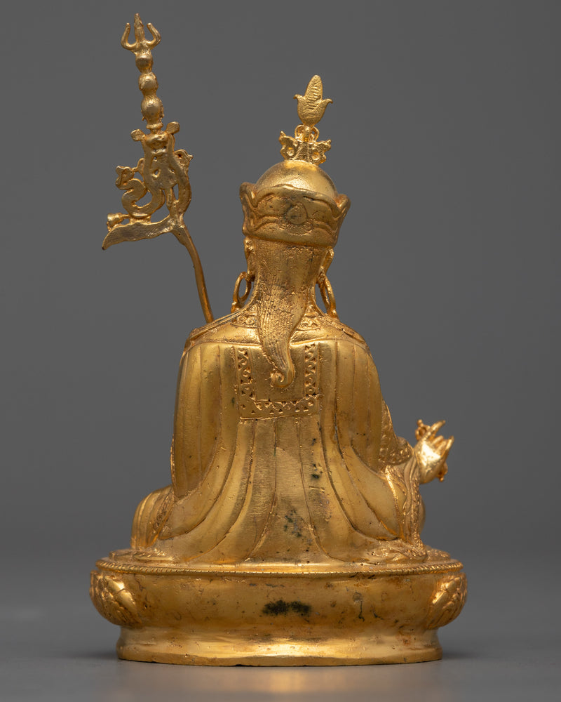 Tiny Guru Rinpoche Statue | 24K Gold Electroplated Elegance